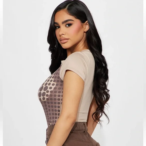 NWT! Brown Bodysuit - Picture 3 of 6